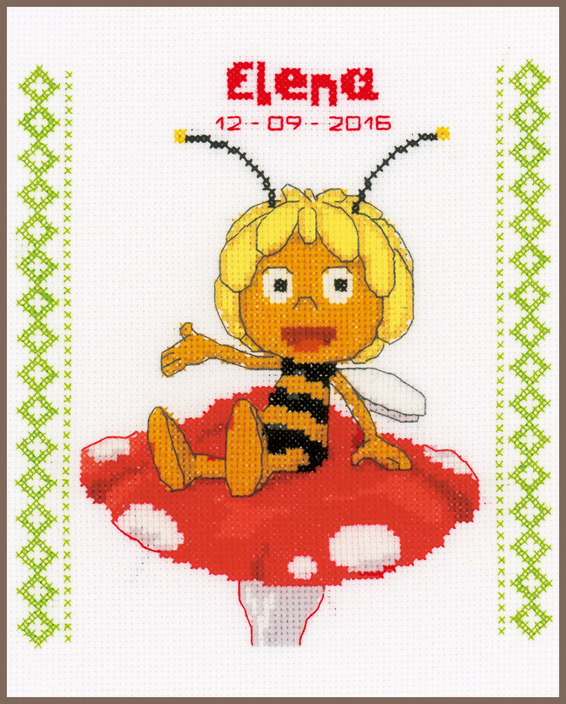 MDB Maya on mushroom - Vervaco - Kit de punto de cruz PN-0155763