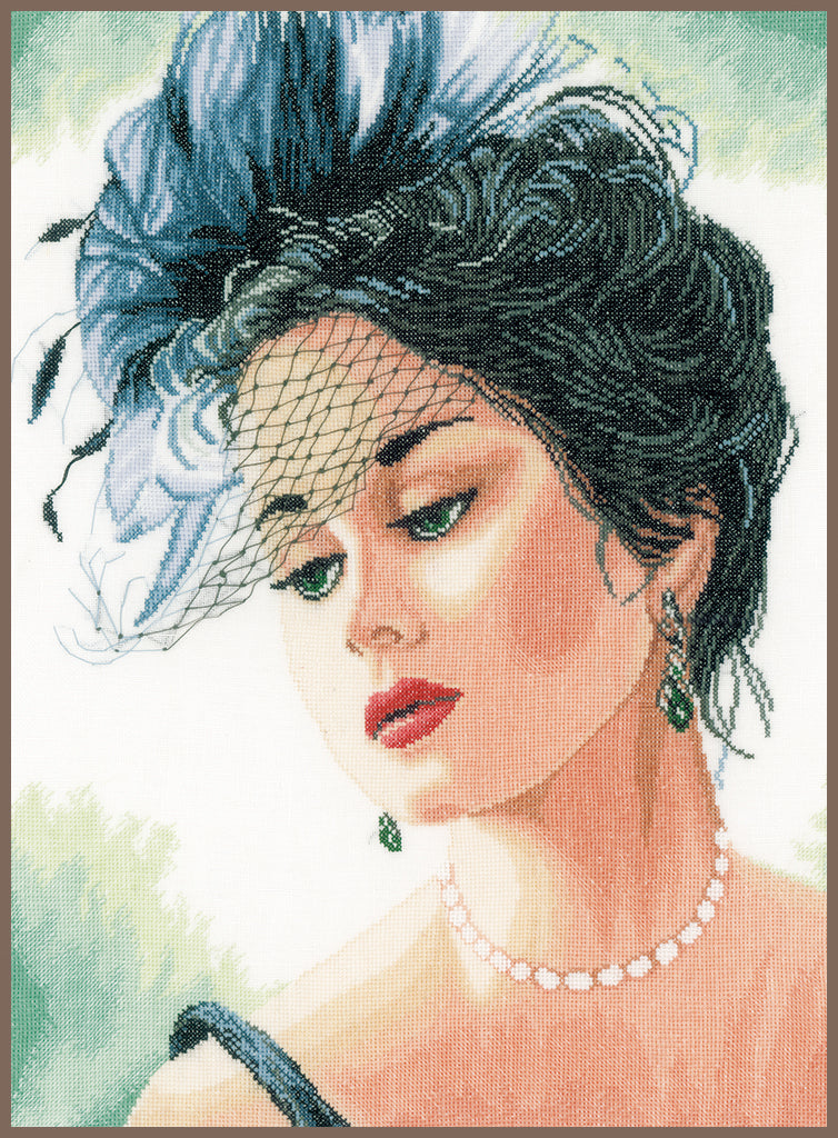 Una Dama Elegante - Lanarte - Kit de punto de cruz PN-0156943