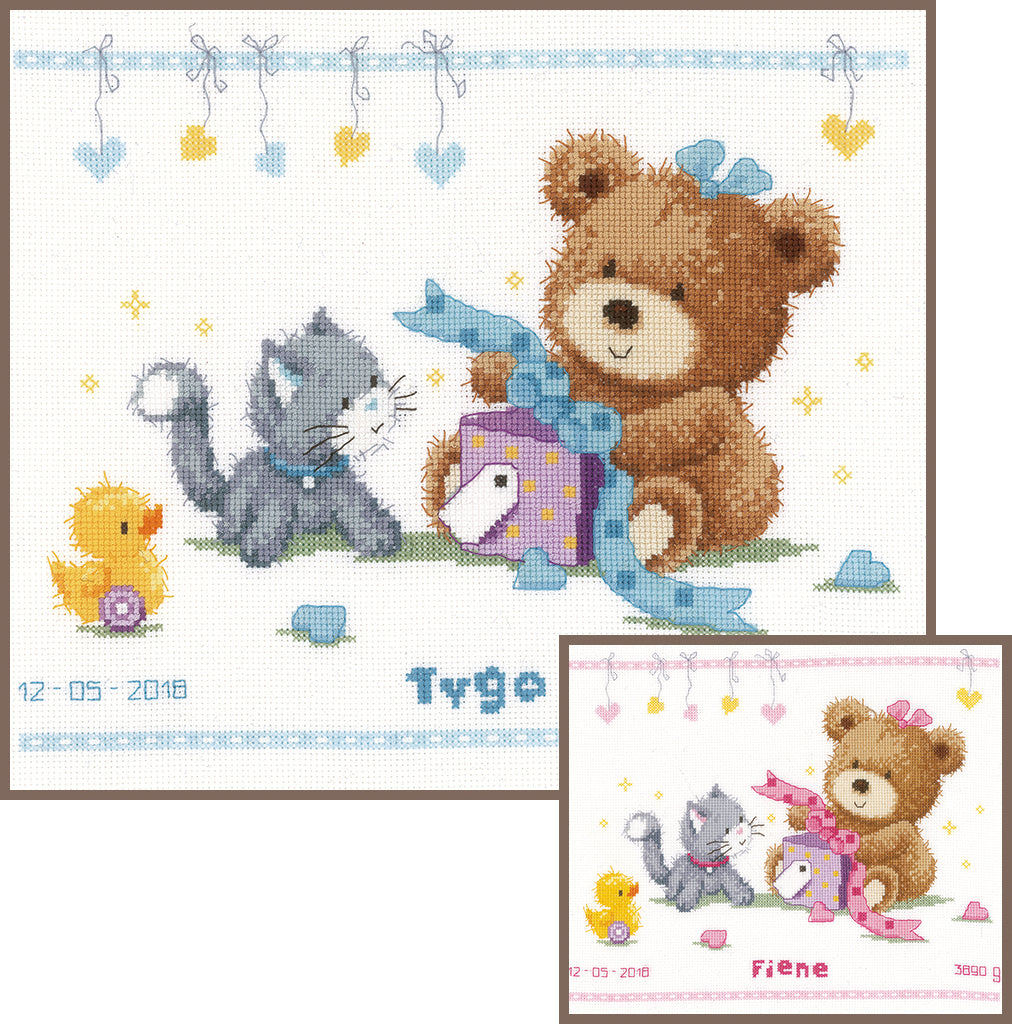 Bear & present - Vervaco - Kit de punto de cruz PN-0157028