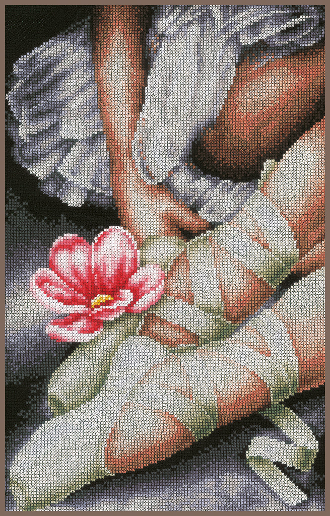 My little ballerina shoes - Lanarte - Cross stitch kit PN-0157513