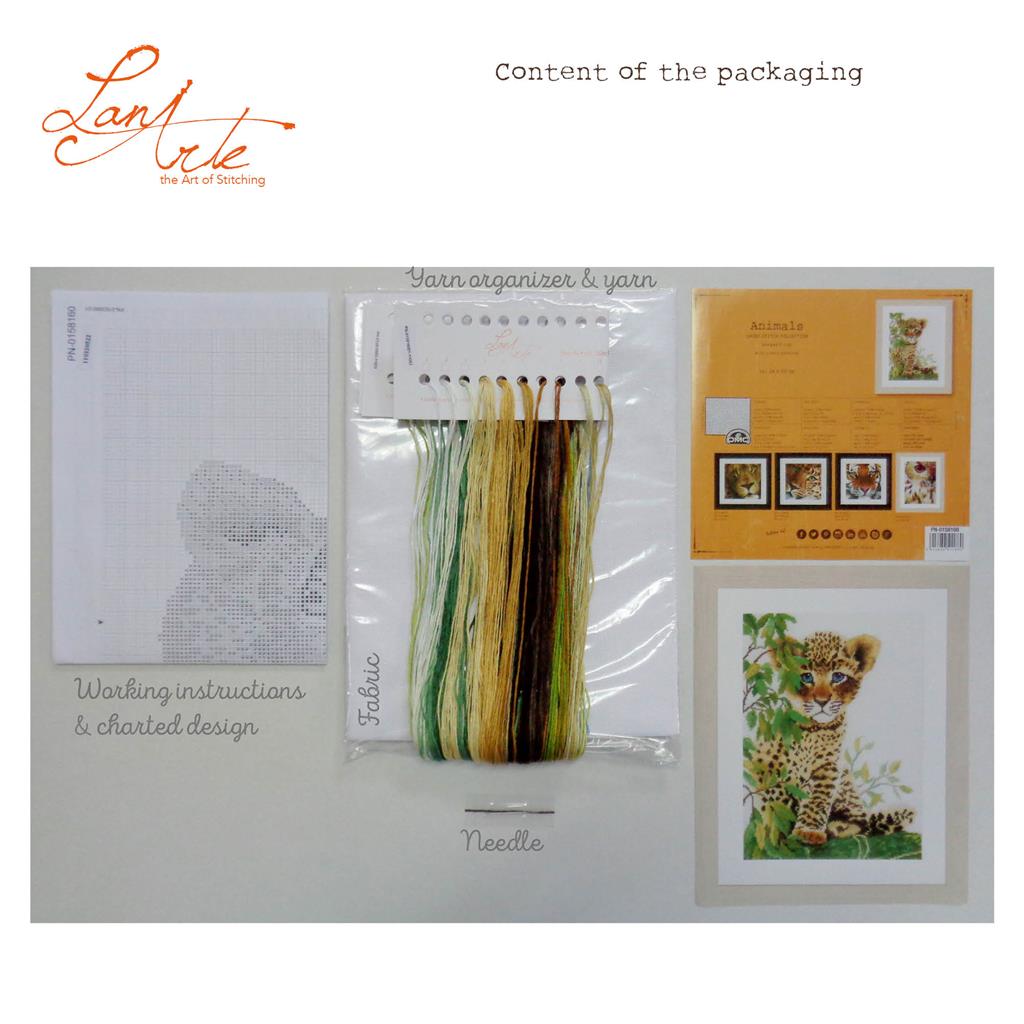 Pantera pequeñ - Lanarte - Kit de punto de cruz PN-0158160