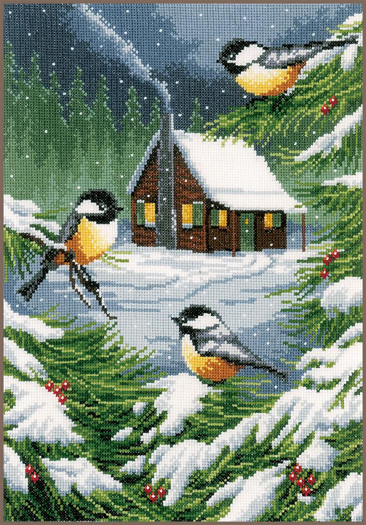 Escena de invierno - Vervaco - Kit de punto de cruz PN-0158317