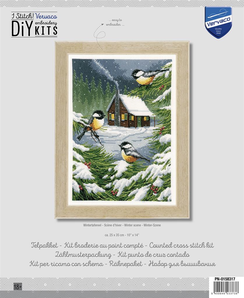 Escena de invierno - Vervaco - Kit de punto de cruz PN-0158317