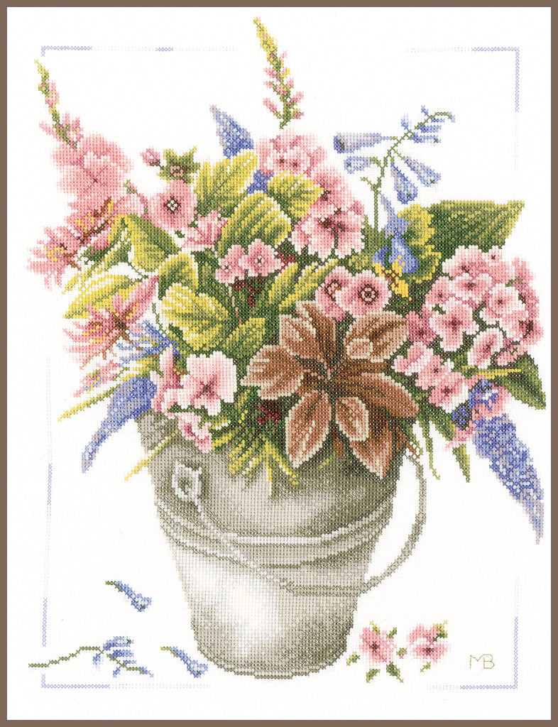 Ramo de flores - Lanarte - Kit de punto de cruz PN-0158325