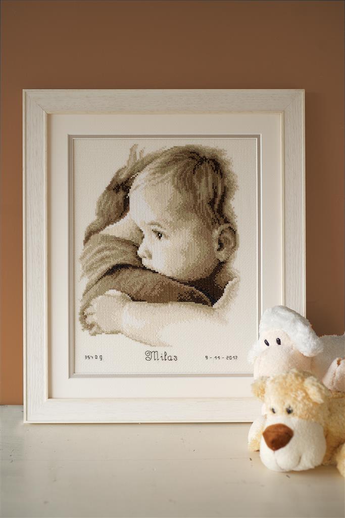 Natalicio - Abrazo de bebe - Vervaco - Kit de punto de cruz PN-0158510