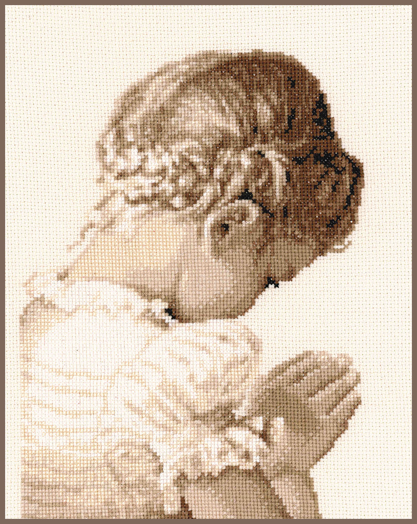 Niña rezando - Vervaco - Kit de punto de cruz PN-0158511