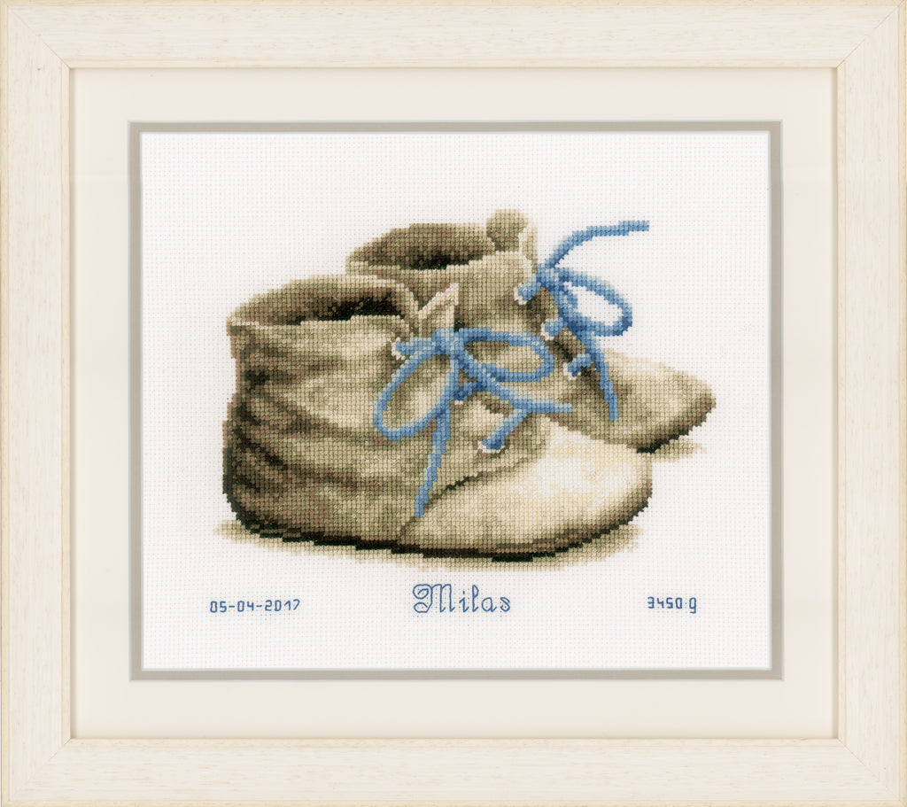 Natalicio - Baby Shoes - Vervaco - Cross Stitch Kit PN-0162101