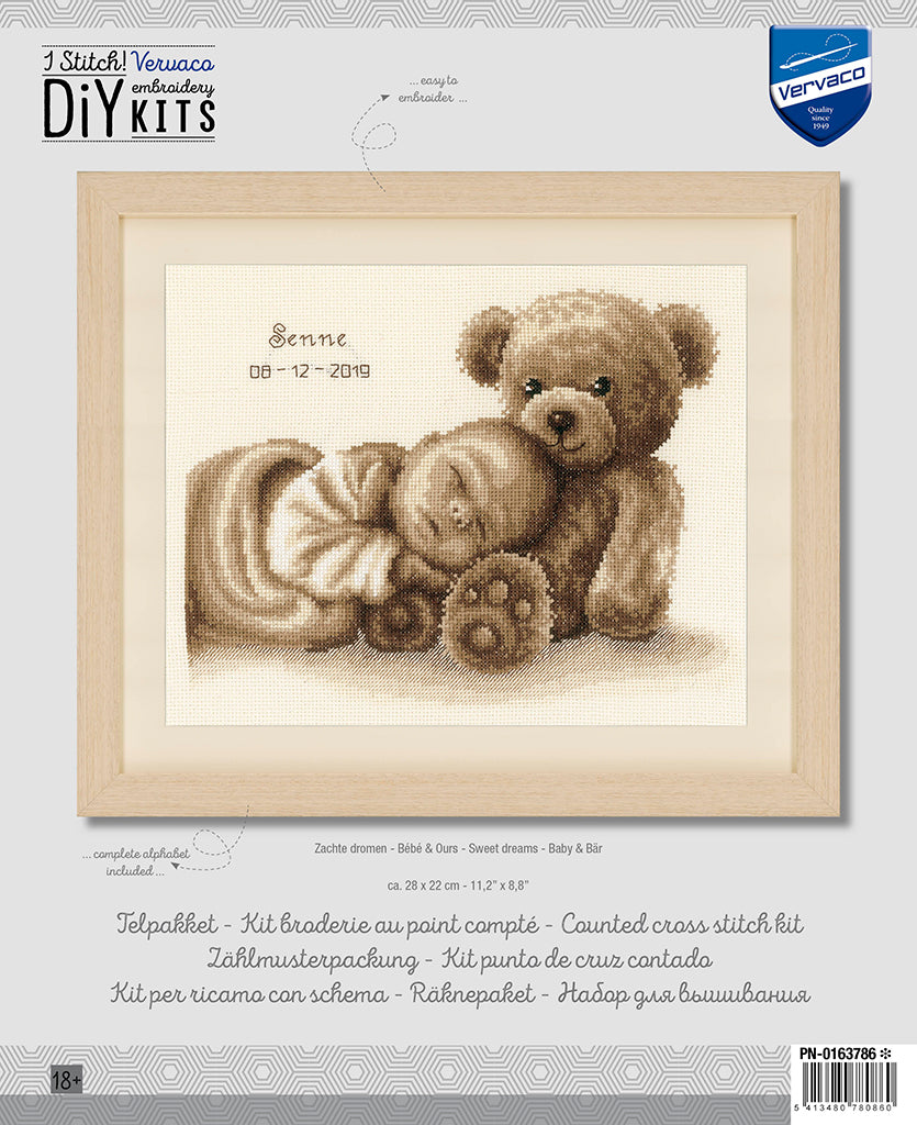 Natalicio - Dulces sueños - Vervaco - Kit de punto de cruz PN-0163786