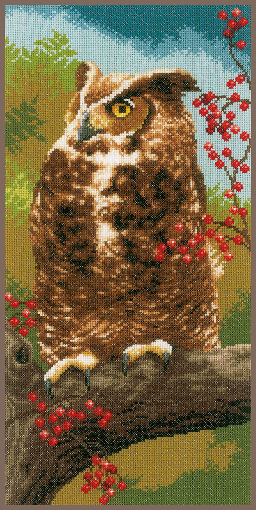 Owl in Autumn - Vervaco - Cross Stitch Kit PN-0164961