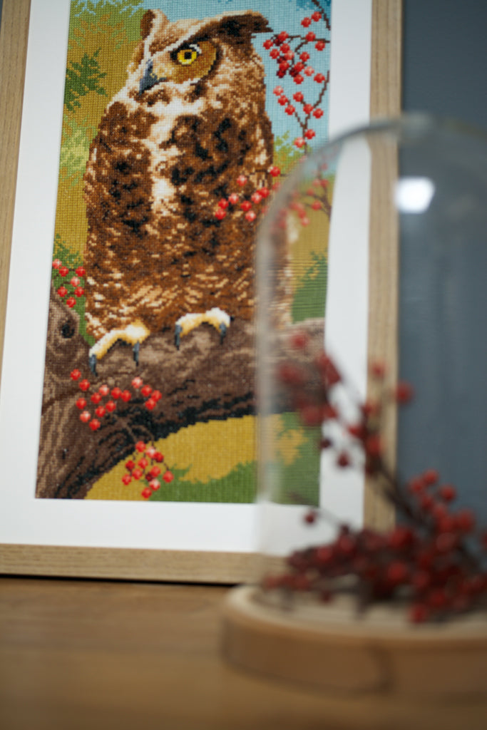 Owl in Autumn - Vervaco - Cross Stitch Kit PN-0164961