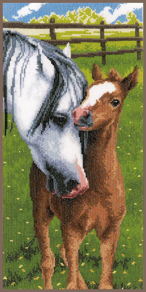 Kit de Punto de Cruz Caballo y Potro de Vervaco - PN-0165355