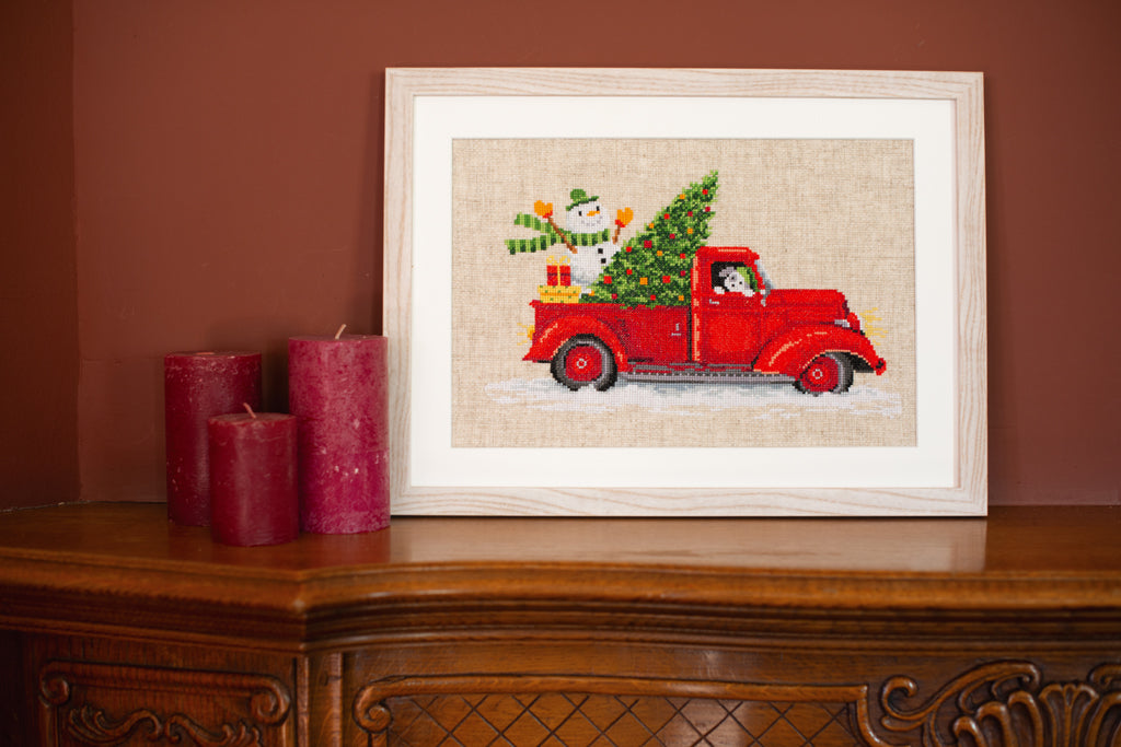 Camion de Noël - Vervaco - Kit de point de croix PN-0166616