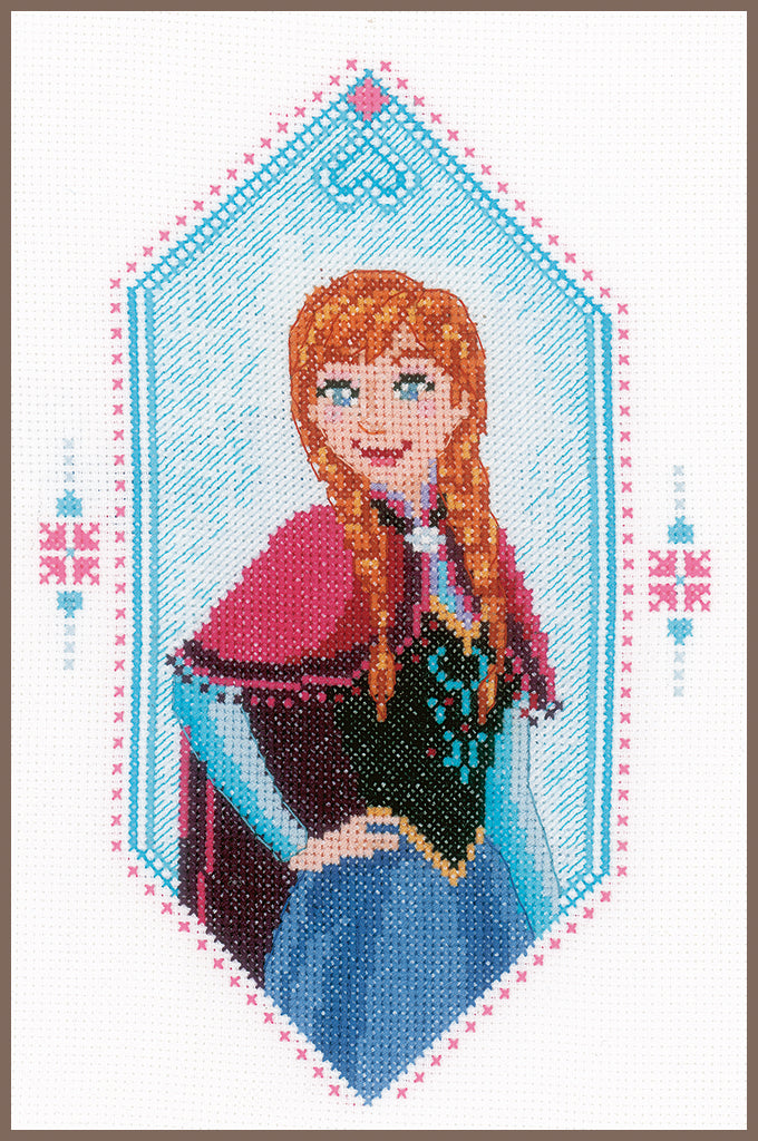 Disney Frozen Anna - Vervaco - Kit de punto de cruz PN-0167299