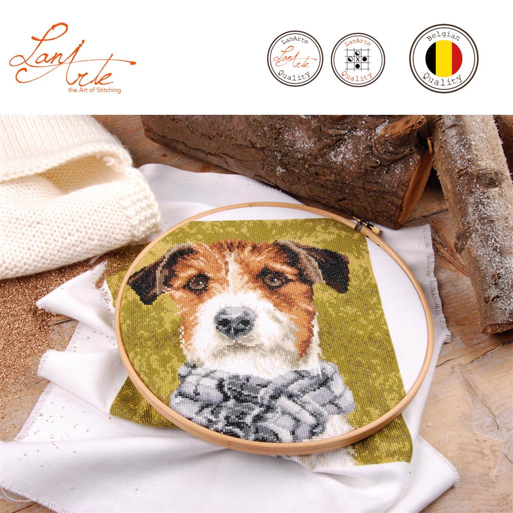 Perro - Lanarte - Kit de punto de cruz PN-0167505