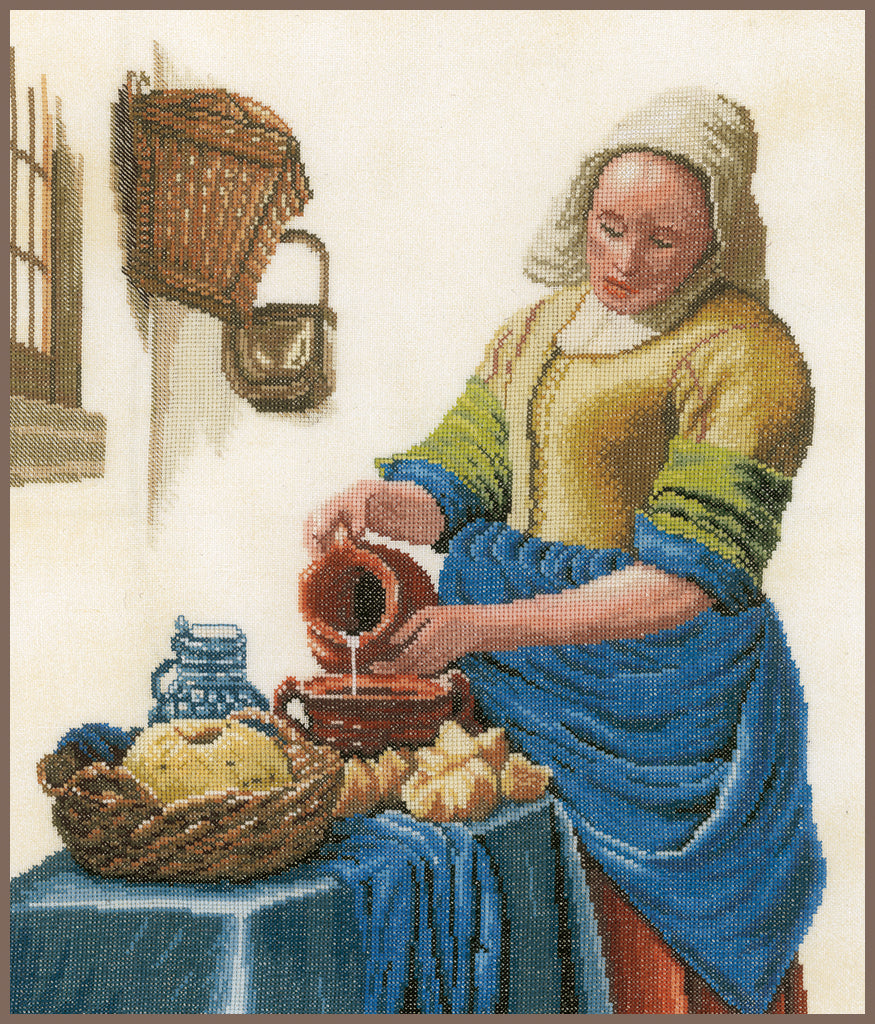 La Lechera - Lanarte - Kit de punto de cruz PN-0168604