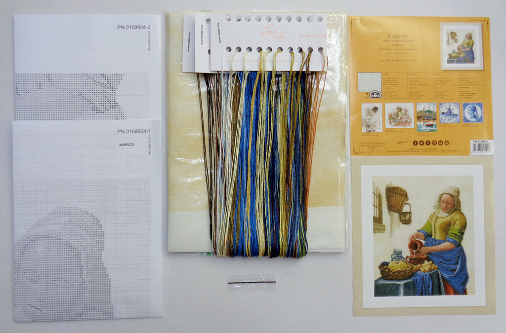 La Lechera - Lanarte - Kit de punto de cruz PN-0168604