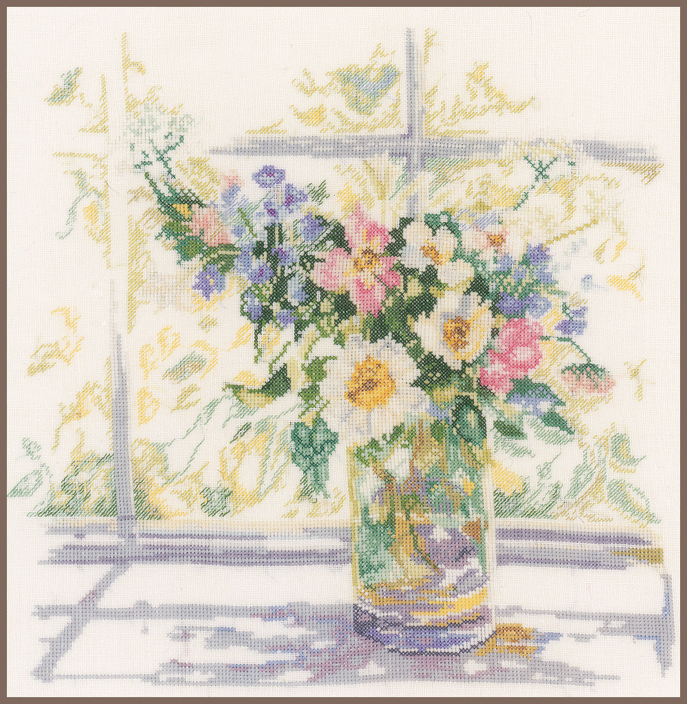 Bouquet de fleurs - Lanarte - Kit de point de croix PN-0168743