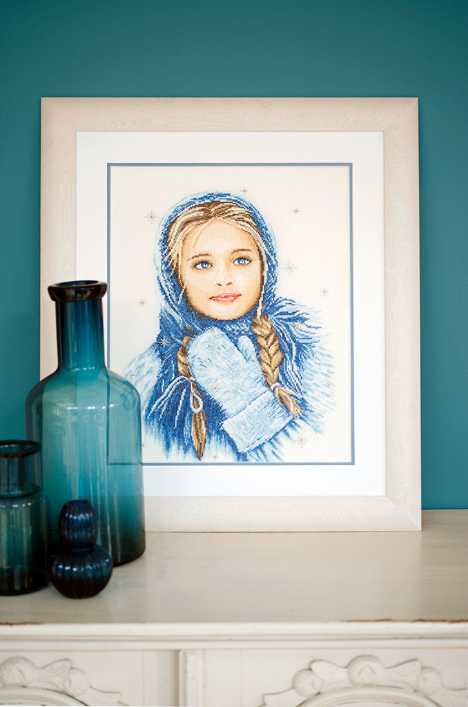 Niña de invierno - Lanarte - Kit de punto de cruz PN-0169674