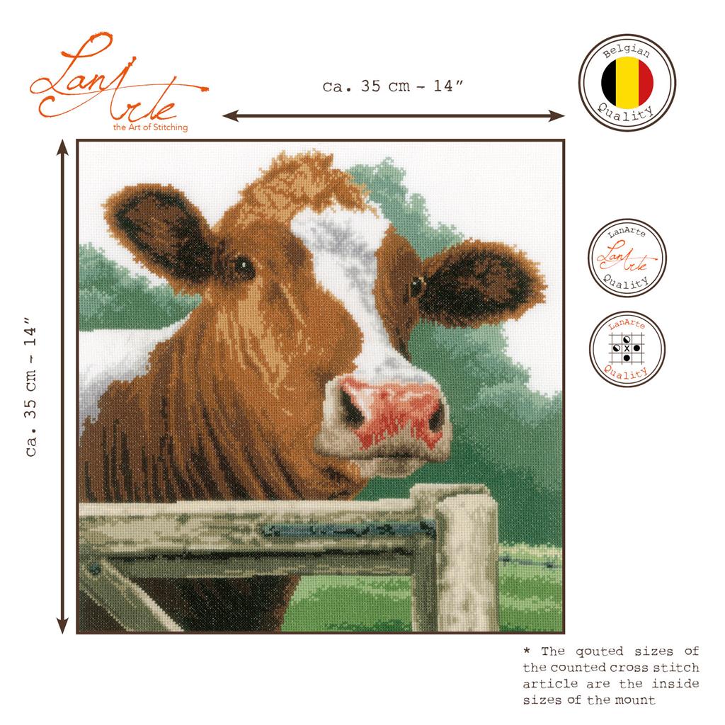 Vaca - Lanarte - Kit de punto de cruz PN-0170036