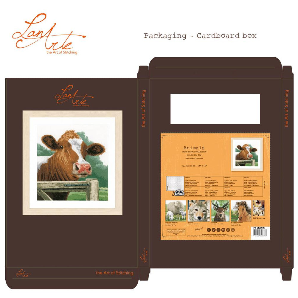 Vaca - Lanarte - Kit de punto de cruz PN-0170036