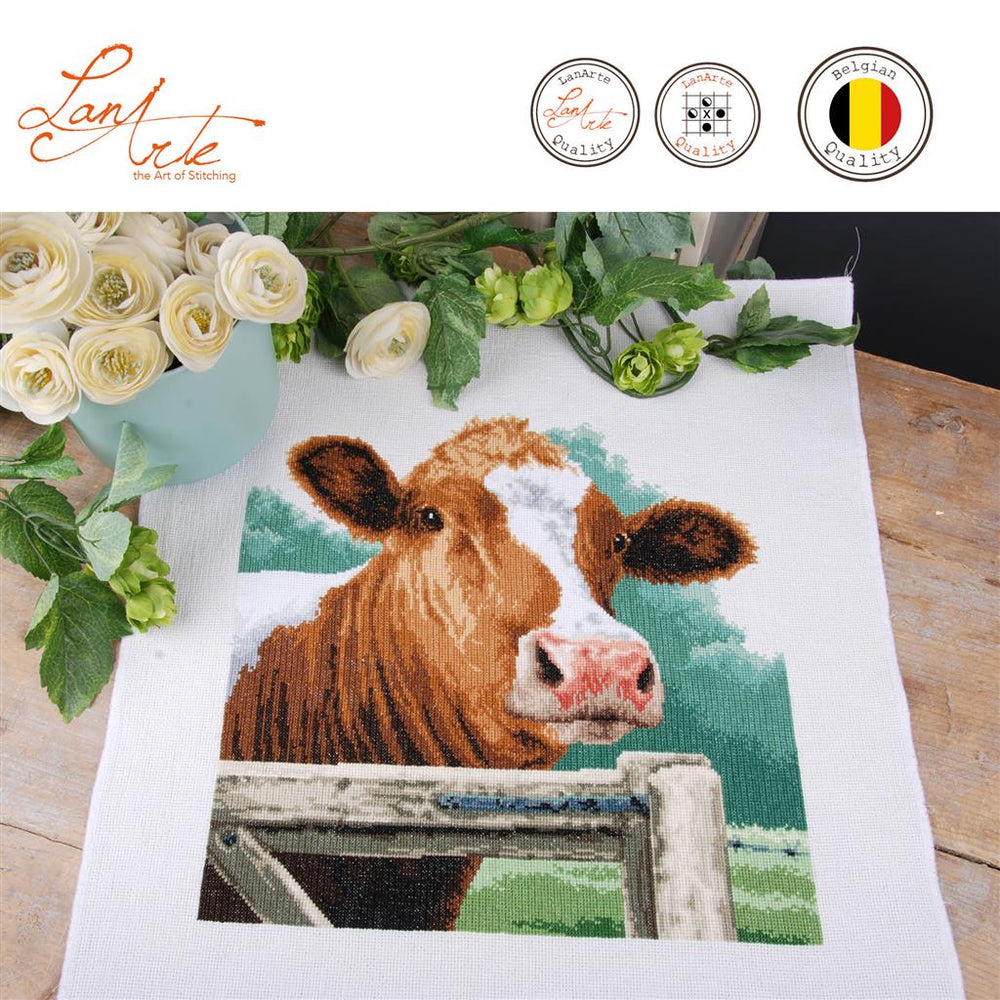 Vaca - Lanarte - Kit de punto de cruz PN-0170036