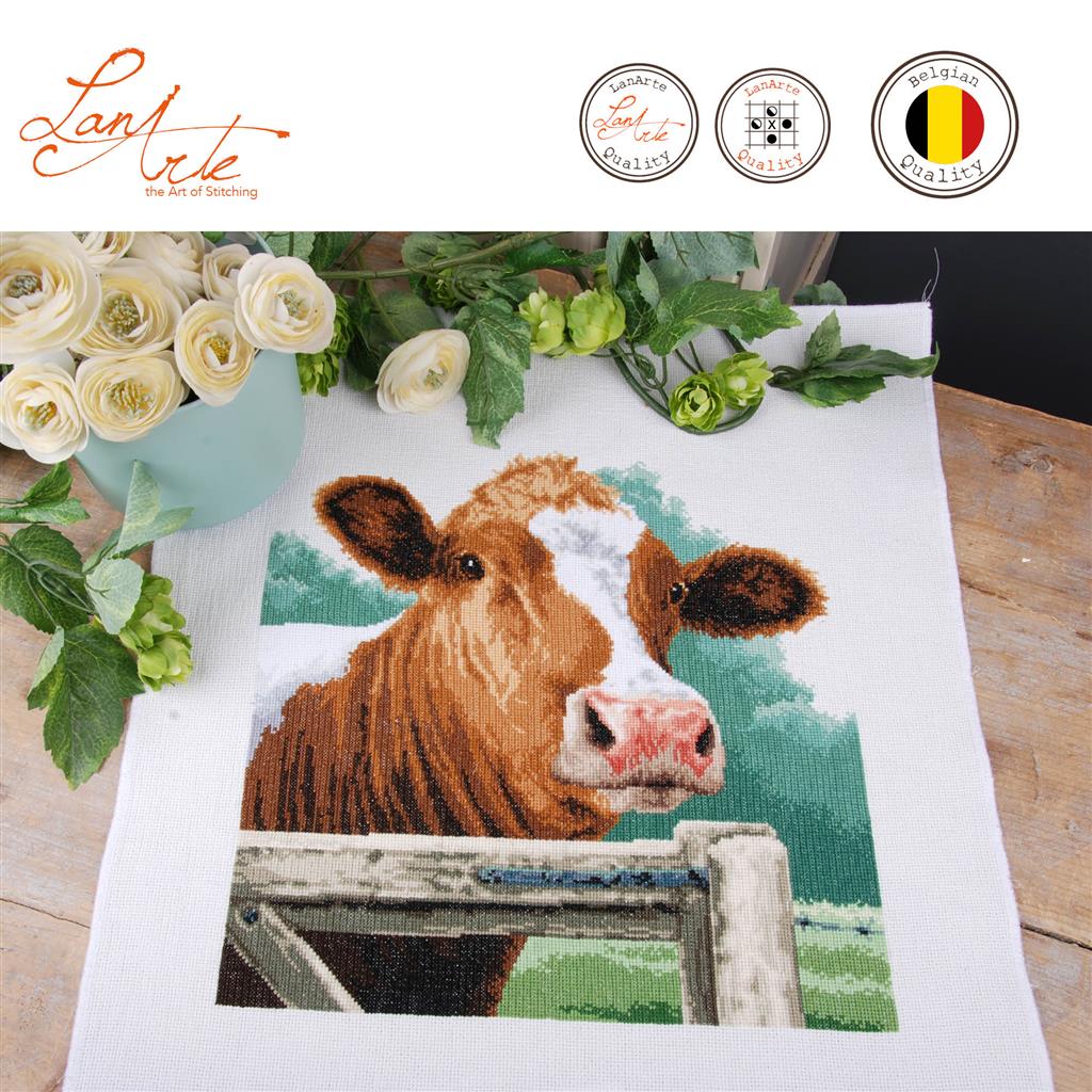 Vaca - Lanarte - Kit de punto de cruz PN-0170036