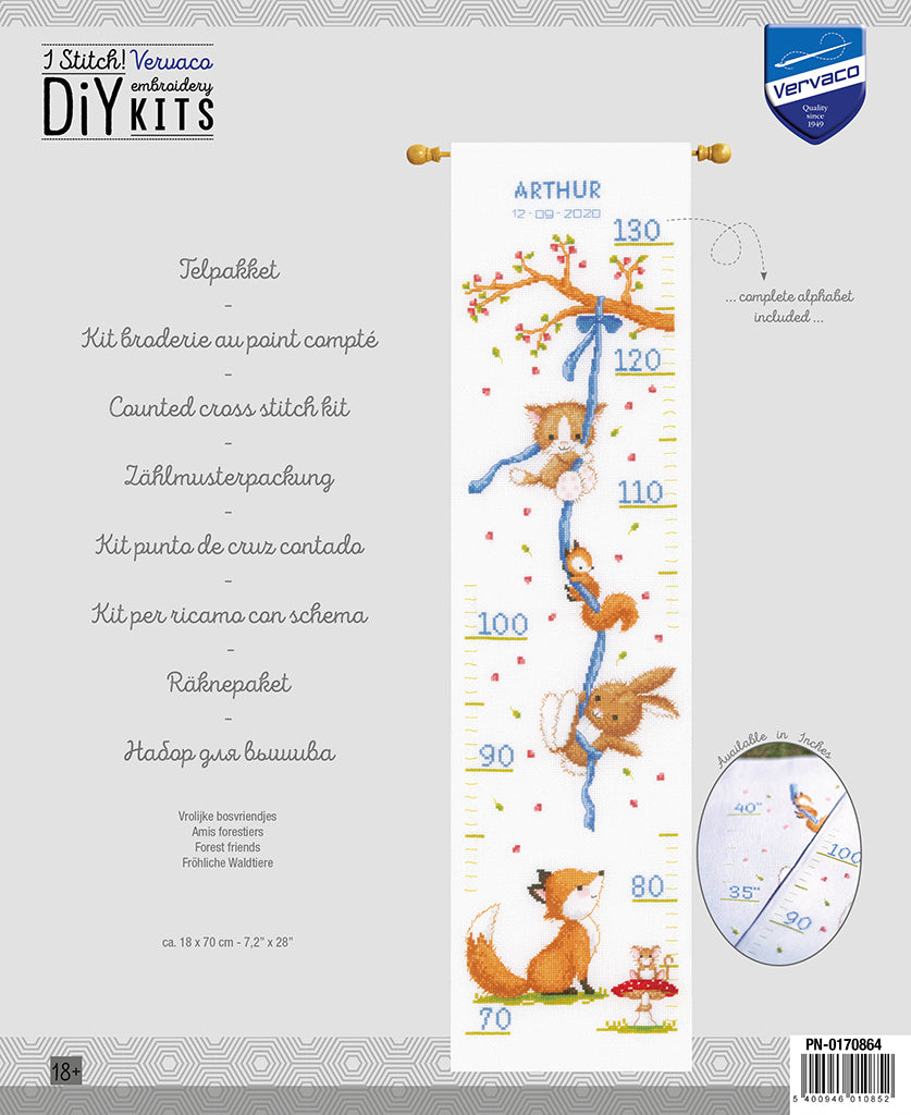 Forest friends - Vervaco - Kit de punto de cruz PN-0170864