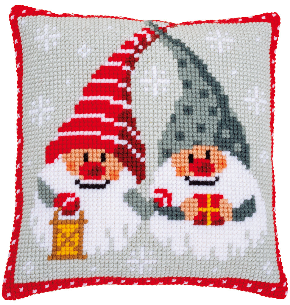 CHRISTMAS GNOMES - Kit to create a pillow - Vervaco PN-0171685