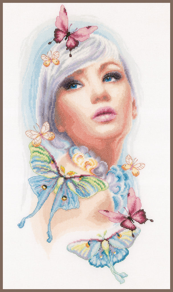 Sueños de mariposas - Lanarte - Kit de punto de cruz PN-0171930