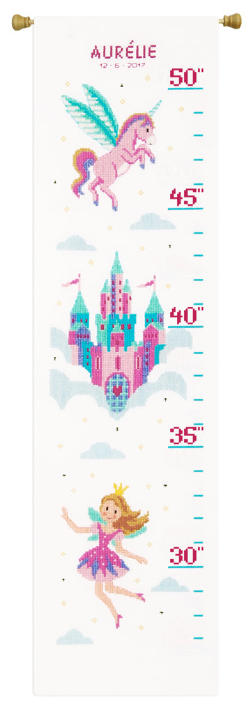 Medidor. Princess & unicorn - Vervaco - Kit de punto de cruz PN-0172093