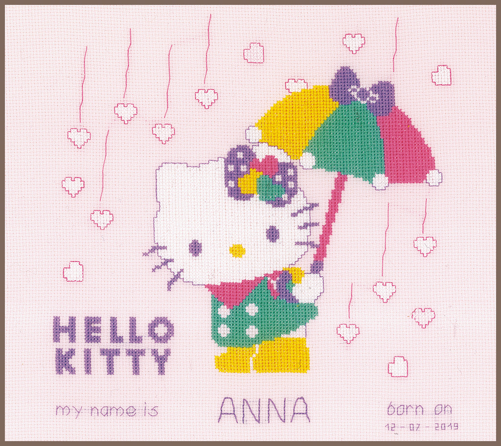 HK A shower of hearts - Vervaco - Kit de punto de cruz PN-0172797