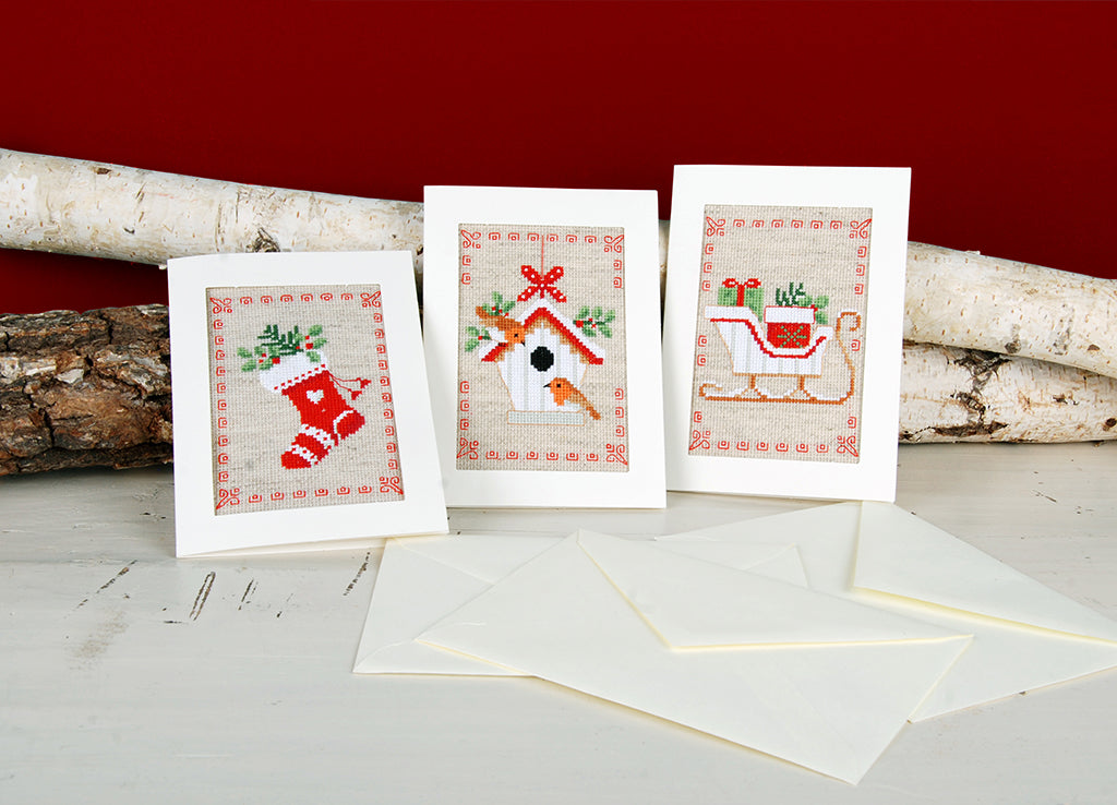 Greeting Cards: Christmas Motifs - Vervaco - Cross Stitch Kit PN-0178342