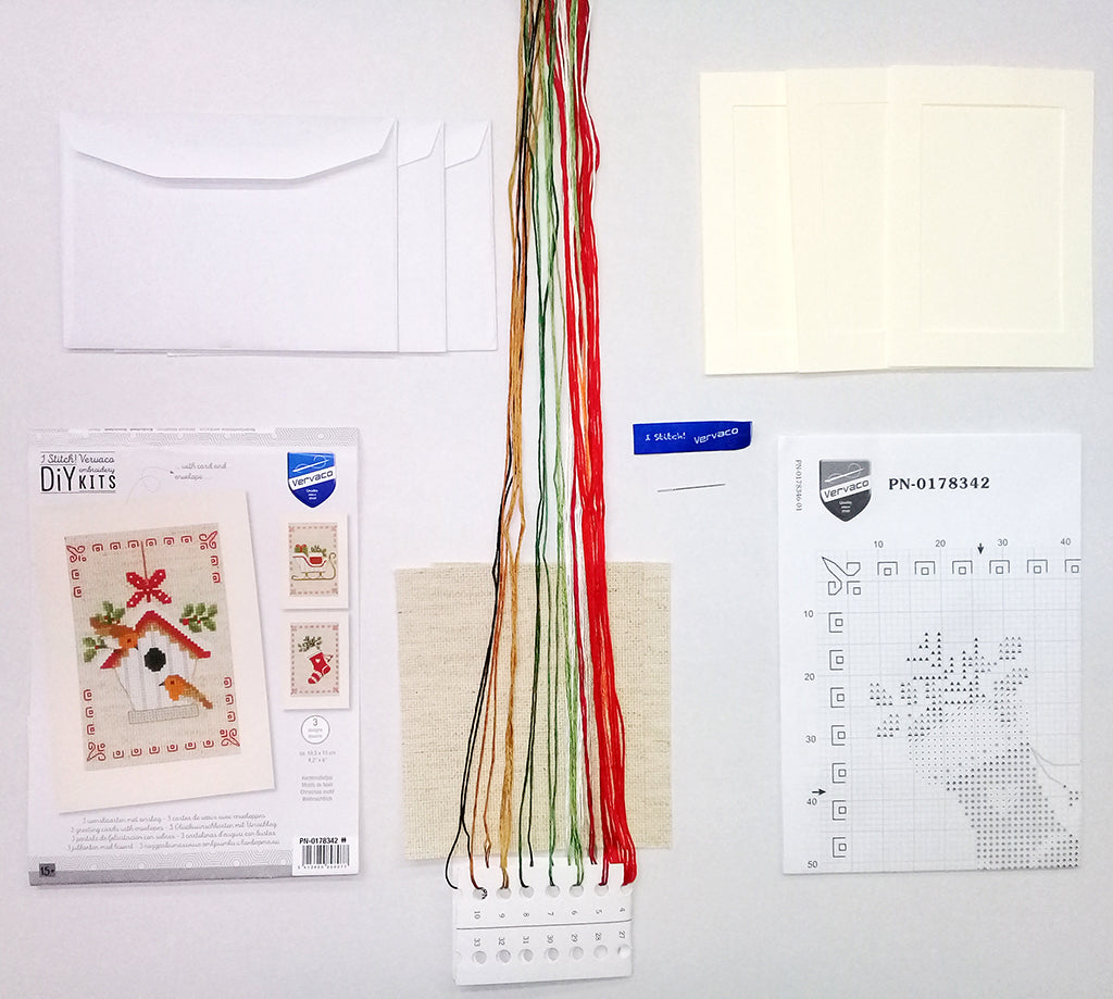 Greeting Cards: Christmas Motifs - Vervaco - Cross Stitch Kit PN-0178342