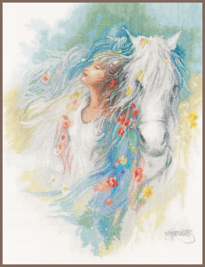 Pensamientos - Lanarte - Kit de punto de cruz PN-0178401