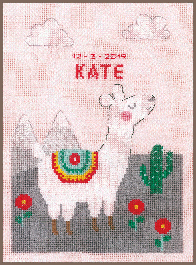 Hermosa llama - Vervaco - Kit de punto de cruz PN-0178408