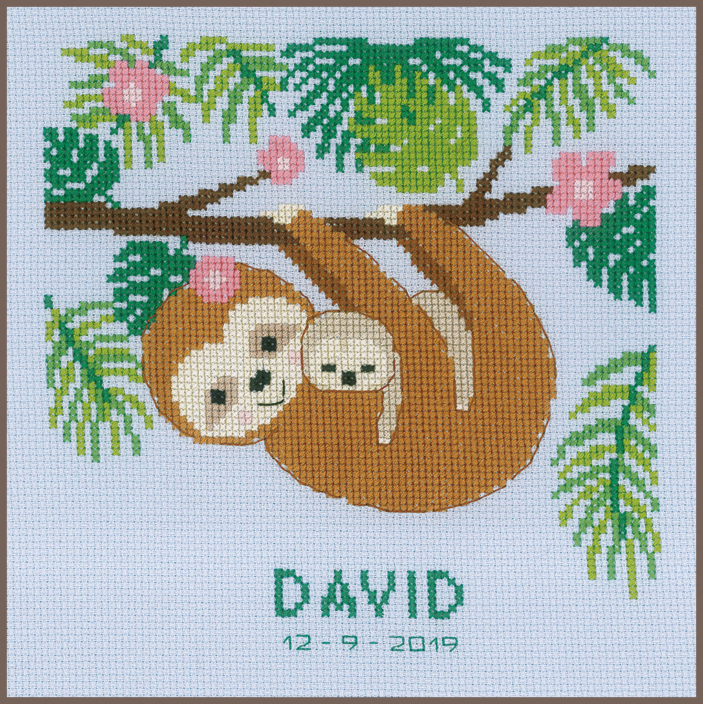 Perezoso dulce - Vervaco - Kit de punto de cruz PN-0178413