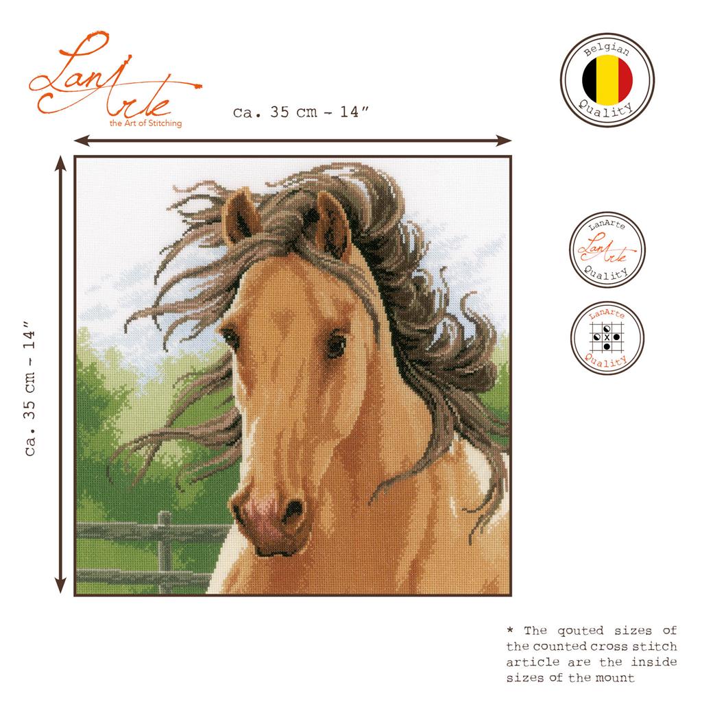 Mane in the wind - Lanarte - Kit de punto de cruz PN-0178867