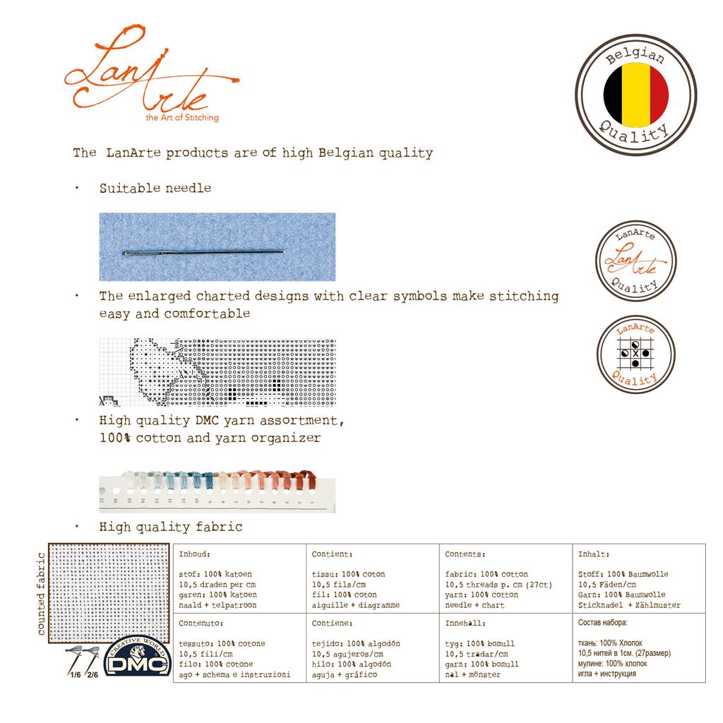 Mane in the wind - Lanarte - Kit de punto de cruz PN-0178867