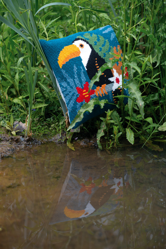 TOUCAN - Kit para crear una almohada - Vervaco PN-0179357