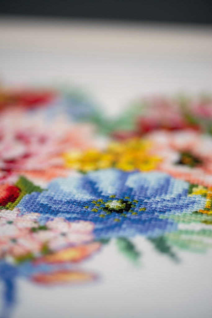 Heart of flowers - Vervaco - Kit de punto de cruz PN-0179766