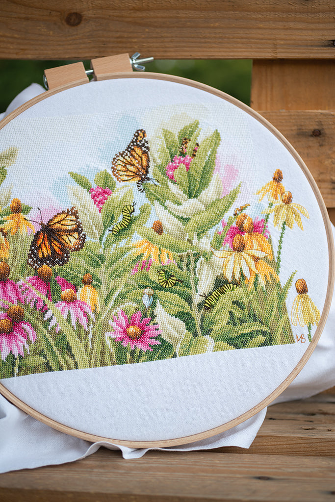 Papillons et Fleurs - Lanarte - Kit de point de croix PN-0179972