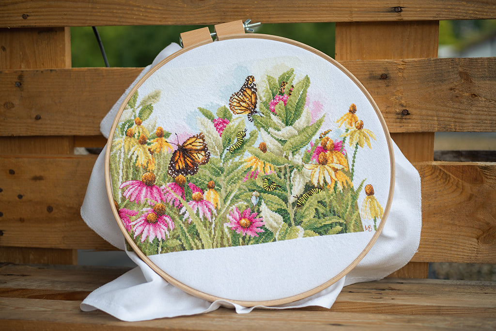 Papillons et Fleurs - Lanarte - Kit de point de croix PN-0179972