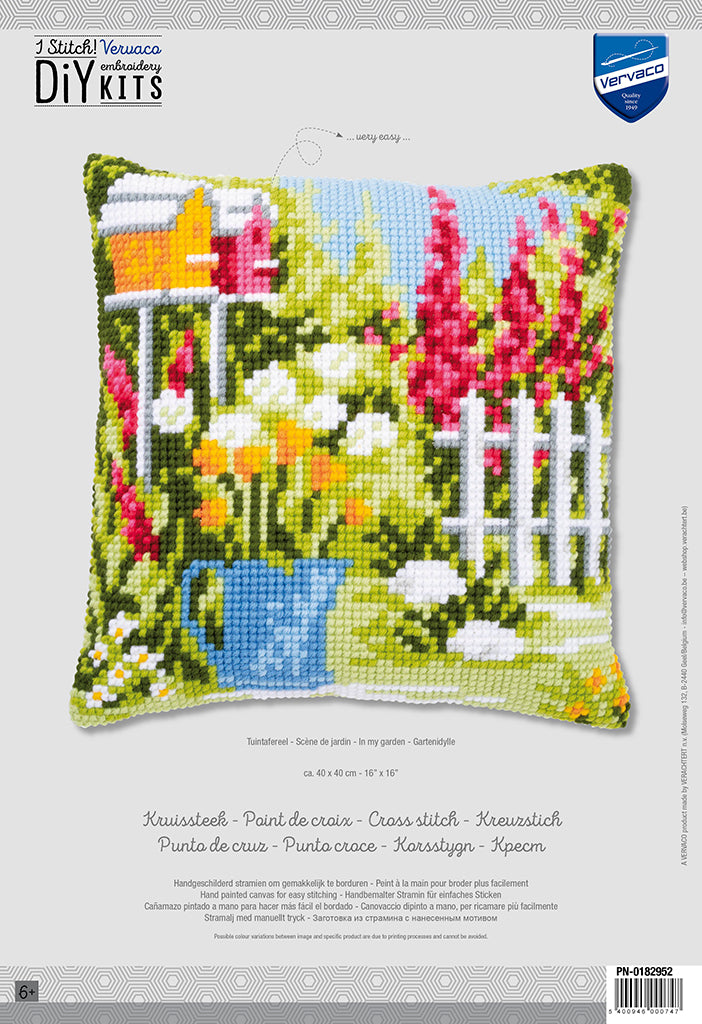 IN MY GARDEN - Kit para crear una almohada - Vervaco PN-0182952