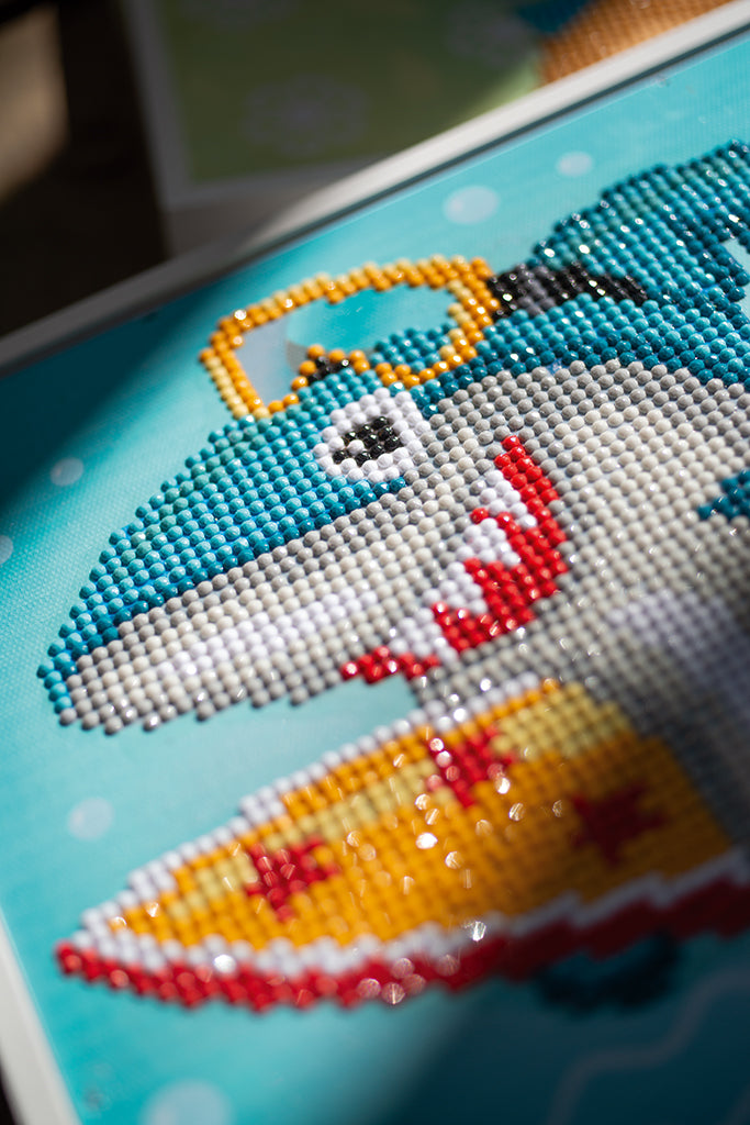 Tiburón surfer - Vervaco - Kit Punto Diamante PN-0183266