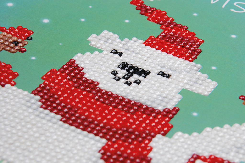 Happy bear. Greeting Cards - Vervaco - Diamond Point Kit PN-0183278