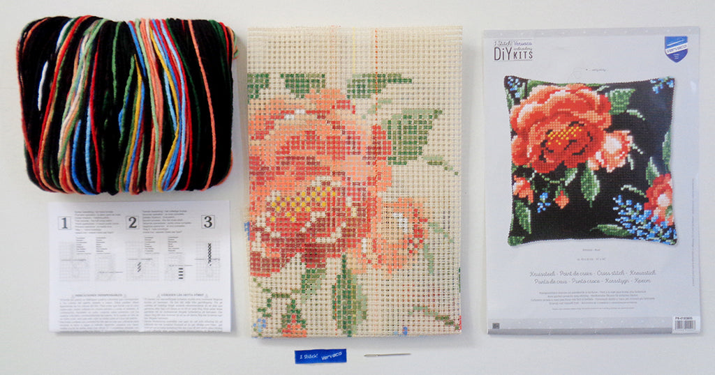 ROSE - Kit para crear una almohada - Vervaco PN-0183605