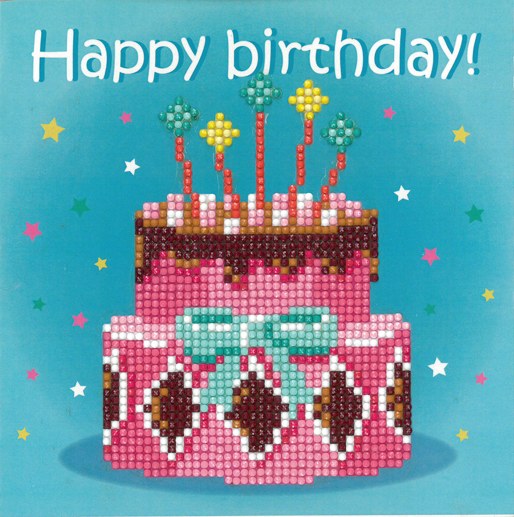 Happy Birthday. Greeting Cards - Vervaco - Diamond Point Kit PN-0184513