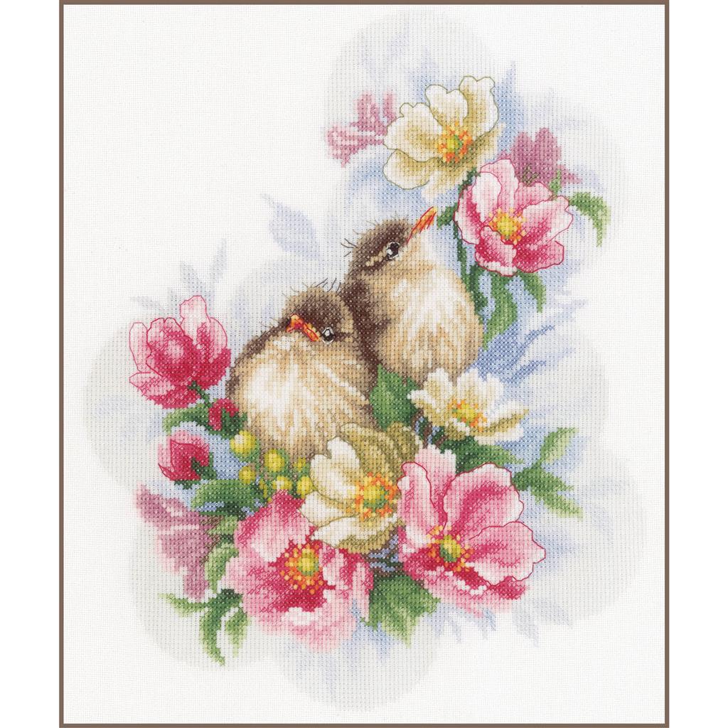 Flower Branch Guardians - Lanarte - Kit de punto de cruz PN-0185003