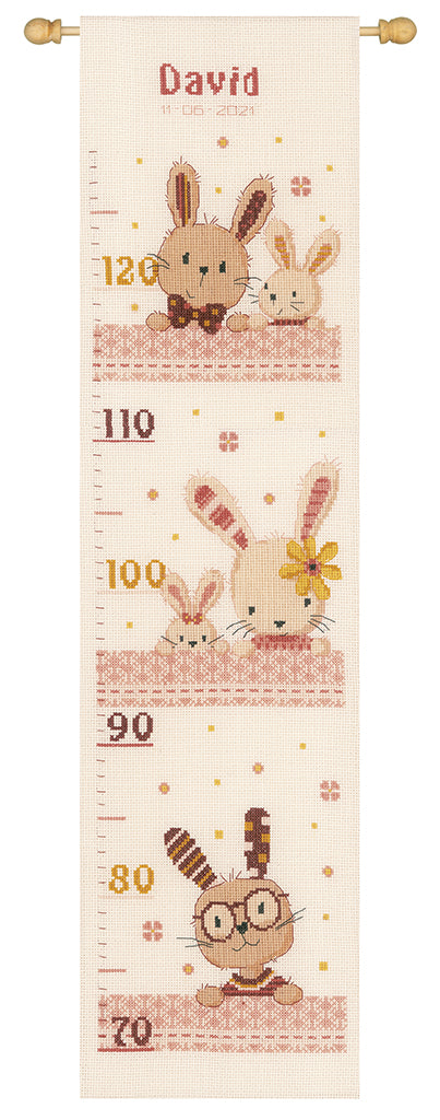 Medidor. Sweet bunnies - Vervaco - Kit de punto de cruz PN-0187195