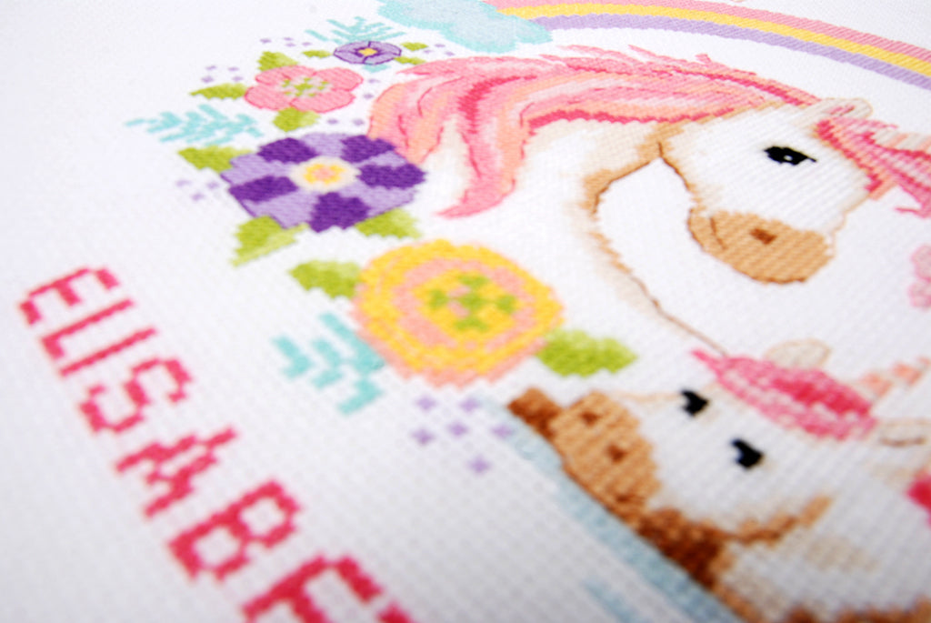 Mother and baby unicorn - Vervaco - Kit de punto de cruz PN-0187458